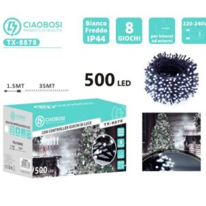 Stringa 500 Led 35mt Bianco Freddo IP44